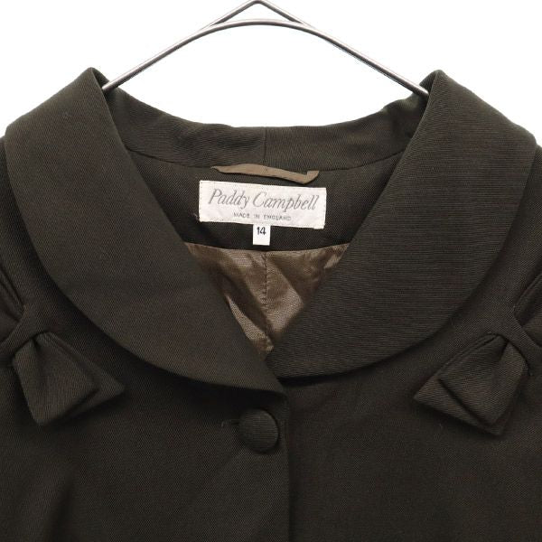 Paddy Campbell パディキャンベル 英国製 ウールジャケット 14 ブラウン レディース