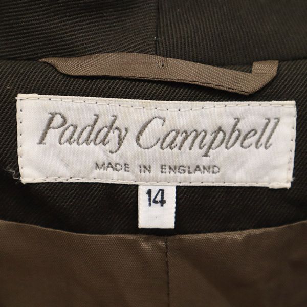 Paddy Campbell パディキャンベル 英国製 ウールジャケット 14 ブラウン レディース