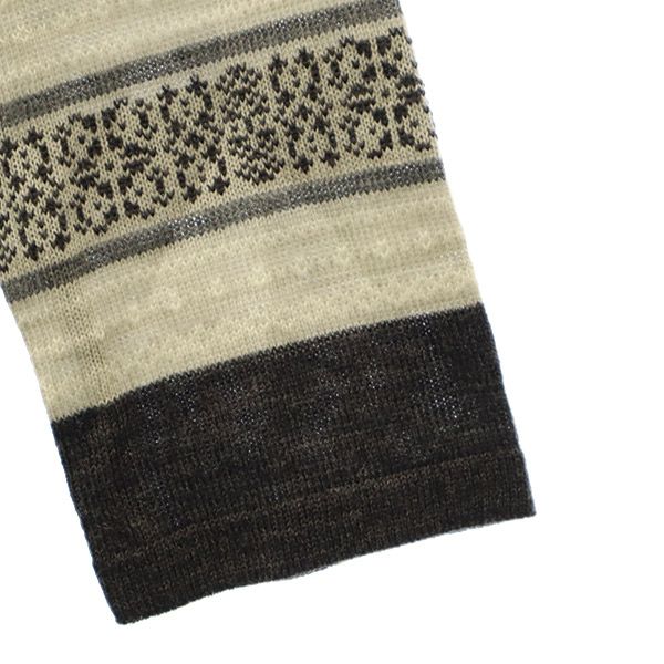 未使用 Jewel Changes ジュエルチェンジズ 総柄 長袖 ニット ワンピース フリー グレー レディース