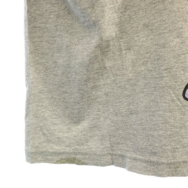 ネネット プリント 長袖 Tシャツ 2 グレー Ne-net ロンT レディース