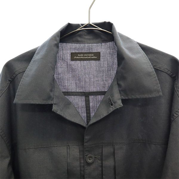 nano universe ナノユニバース 長袖 シャツ L グレー メンズ