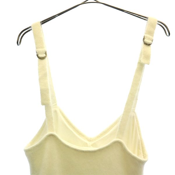 未使用 Lily Brown リリーブラウン 刺繍 ノースリーブ ワンピース F ホワイト レディース