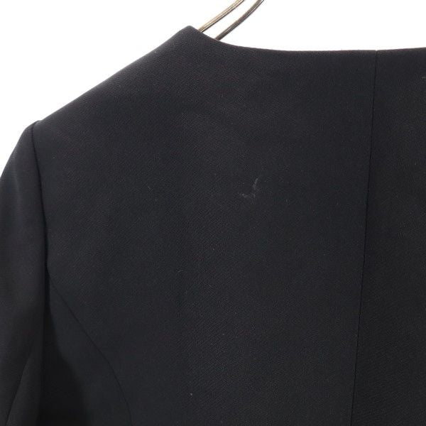 IMMAGINAZIONE イマジナチオーネ ノーカラージャケット 9 ブラック レディース