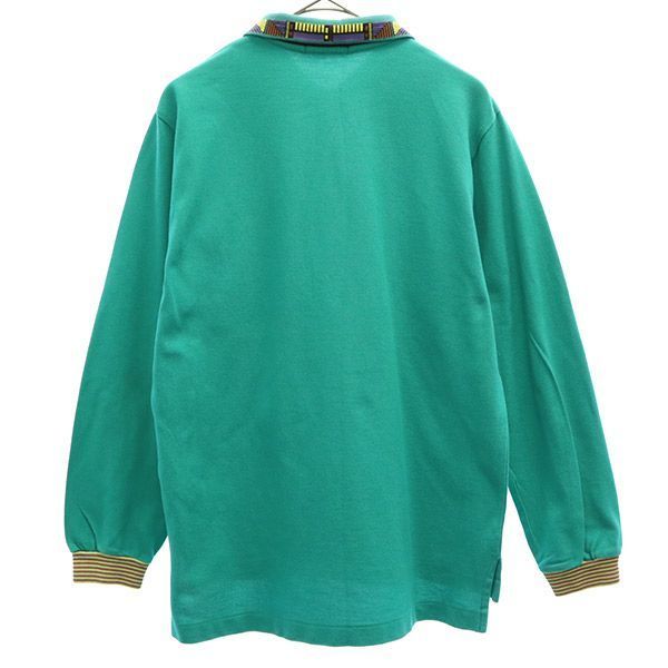 MISSONI CLUB ミッソーニクラブ 長袖 ポロシャツ 42 グリーン メンズ