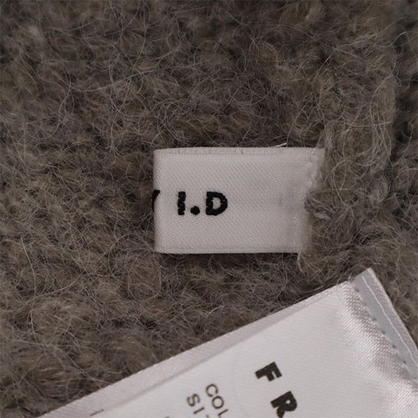 FRAY I.D フレイアイディー 長袖 シアー ドッキング セーター F ベージュ系 ニット レディース