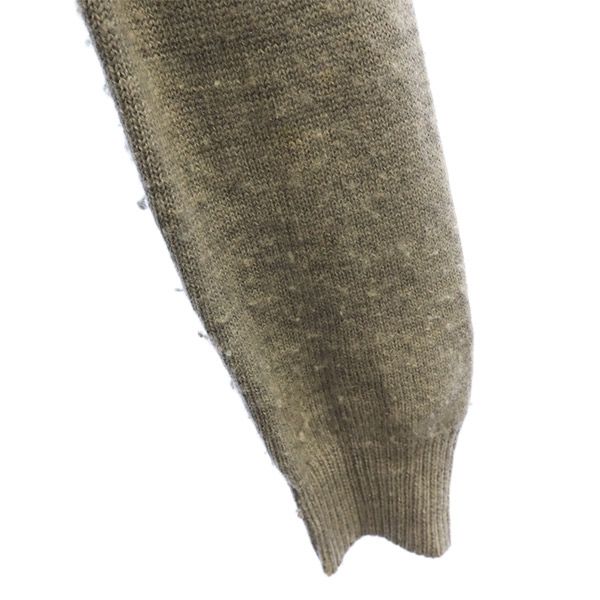 furfur ファーファー ウール アルファベット柄 長袖 セーター F グレー ニット レディース