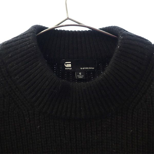 G-STAR RAW ジースターロウ 長袖 セーター S ブラック ニット メンズ