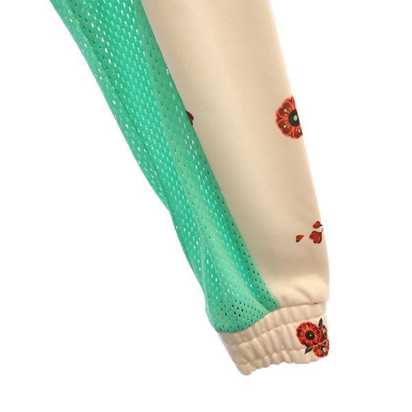 プーマ Suetsaiコラボ 総柄 トラックジャケット XS ピンク×ブラック PUMA ジャージ レディース