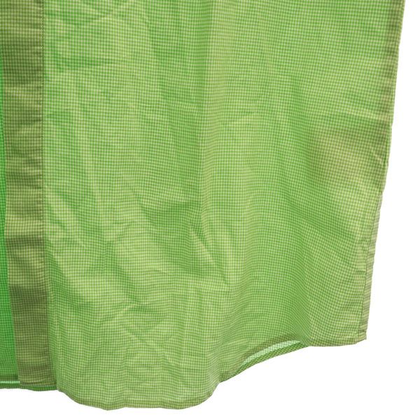 ラルフローレン 日本製 ギンガムチェック柄 長袖 ボタンダウンシャツ 9 グリーン×ホワイト RALPH LAUREN レディース