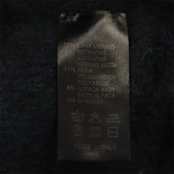 ROBERTO COLLINA ロベルトコリーナ イタリア製 長袖 ニット ネイビー系 セーター レディース