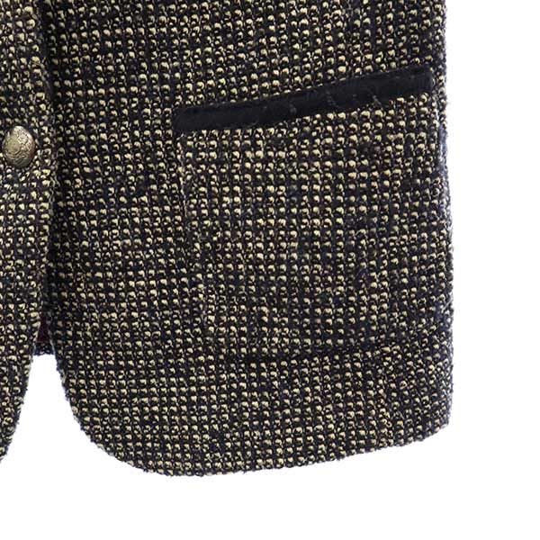 Banana Republic バナナリパブリック 総柄 スタンドカラー ジャケット 2 ネイビー系 レディース