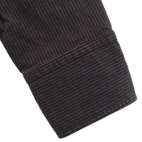 LOST CONTROL ロストコントロール ワンポイントロゴ刺繍 長袖 シャツ 2 グレー系 メンズ