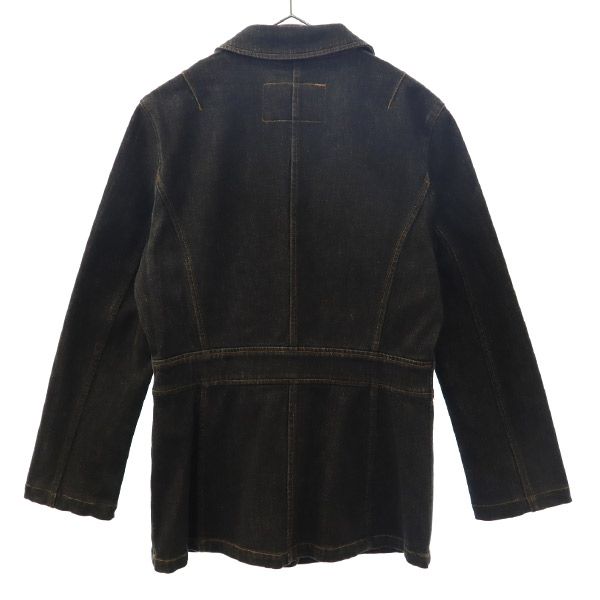 K OF KRIZIA ケーオブクリツィア デニム テーラードジャケット 40 ネイビー レディース