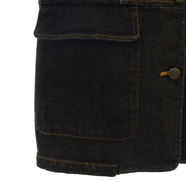 K OF KRIZIA ケーオブクリツィア デニム テーラードジャケット 40 ネイビー レディース