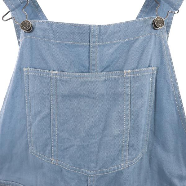 ニコアンド リネンブレンド デニム オーバーオール 3 niko and... レディース