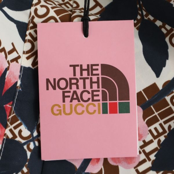 未使用 グッチ ザノースフェイス 4WAY アノラックパーカー XS クリーム GUCCI THENORTHFACE 限定コラボ マウンテンパーカー メンズ