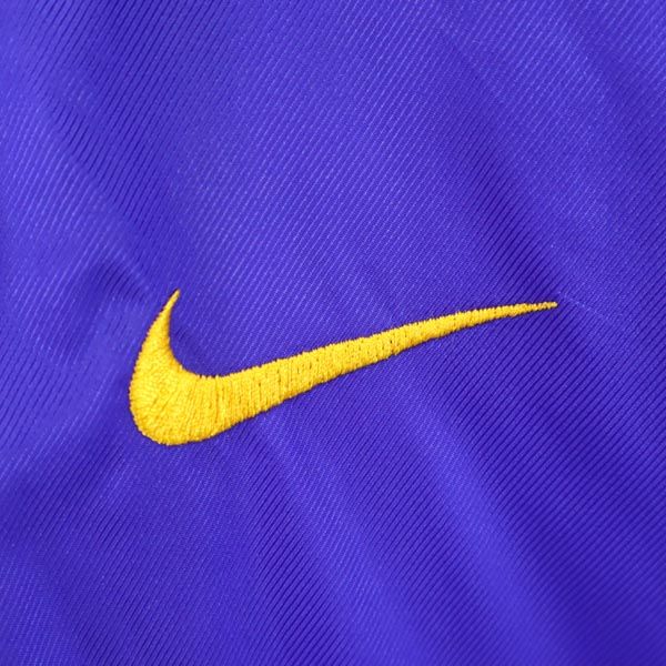 NIKE ナイキ 90s 00s 白タグ オールド ビックロゴ刺繍 中綿ジャケット L 青系 フード ナイロン メンズ