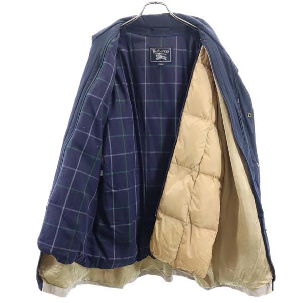 Burberrys バーバリーズ 80s 90s 2WAY ジャケット L アイボリー系 ダウンライナー付 中綿 コート メンズ