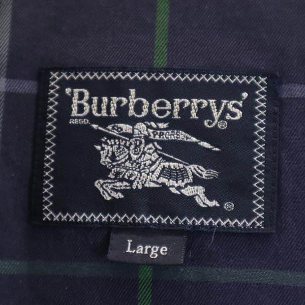 Burberrys バーバリーズ 80s 90s 2WAY ジャケット L アイボリー系 ダウンライナー付 中綿 コート メンズ