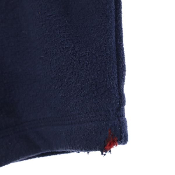 TOMMY HILFIGER トミーヒルフィガー 90s オールド ロゴ刺繍 フリースジャケット L ネイビー プルオーバー メンズ