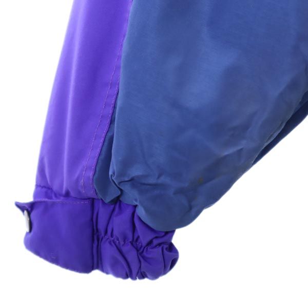 URBAN EXCURSION アノラックパーカー 黒×紫 中綿ジャケット プルオーバー メンズ