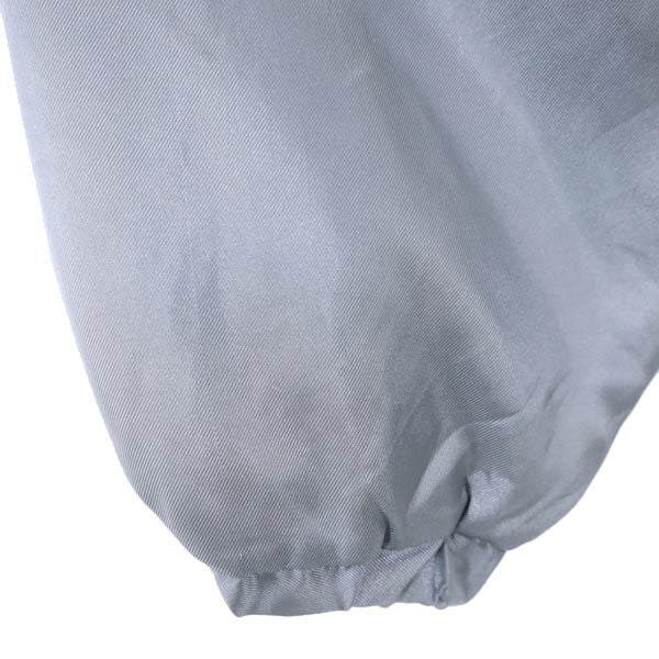 adidas アディダス フーデッド 中綿ジャケット 140 シルバー系 裏ボア キッズ