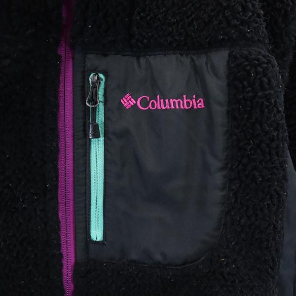 Columbia コロンビア 中綿 フリースジャケット S ブラック系 アウトドア レディース