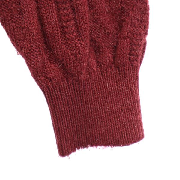 YVES SAINT LAURENT イヴサンローラン ウールブレンド 長袖 ニット L 赤系 セーター メンズ