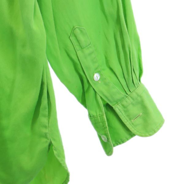 KENZO ケンゾー 日本製 長袖 シャツ M 緑系 レディース