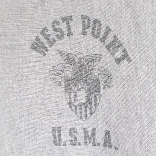 C.A.B.CLOTHING ロゴプリント 長袖 スウェットパーカー 40／42 グレー 裏起毛 プルオーバー トレーナー メンズ