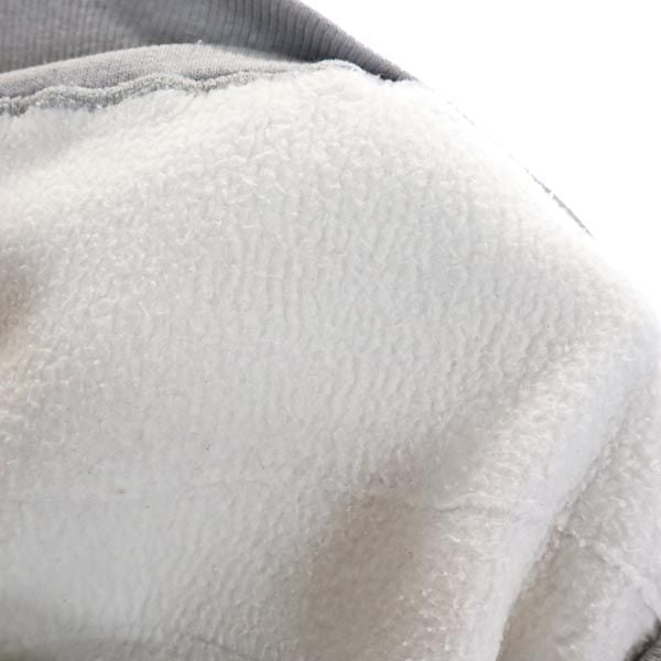 C.A.B.CLOTHING ロゴプリント 長袖 スウェットパーカー 40／42 グレー 裏起毛 プルオーバー トレーナー メンズ