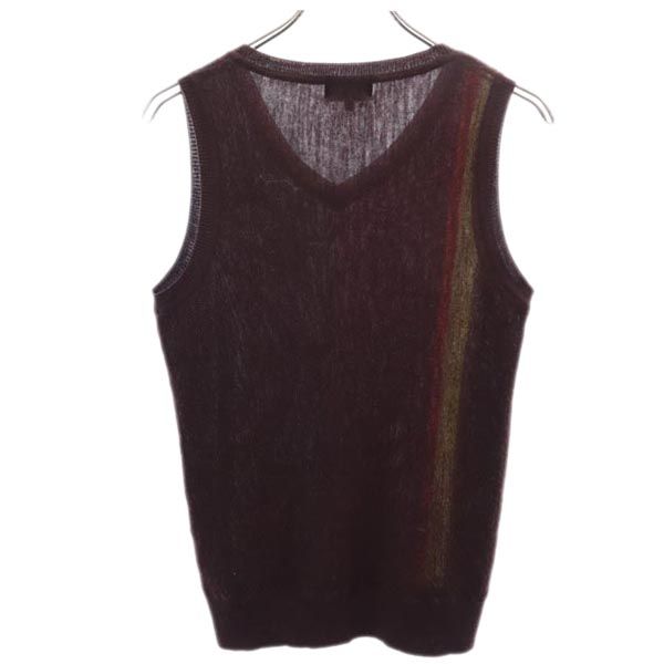 PEARLY GATES パーリーゲイツ ウールブレンド ワンポイント刺繍 ゴルフ ニットベスト 1 ブラウン系 レディース