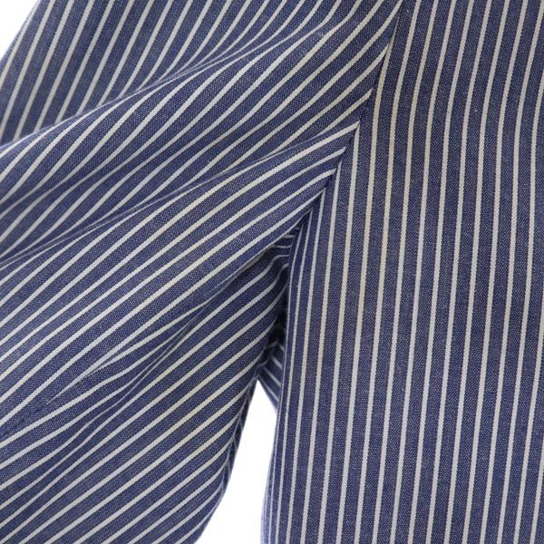 Aquascutum アクアスキュータム ストライプ柄 テーラードジャケット 96-86-170 青×白 メンズ