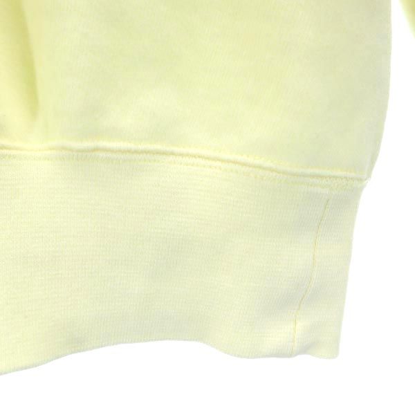 PAUL STUART ポールスチュアート ロゴプリント 長袖 スウェット トレーナー M イエロー メンズ