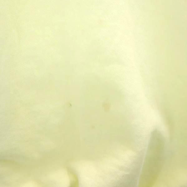 PAUL STUART ポールスチュアート ロゴプリント 長袖 スウェット トレーナー M イエロー メンズ