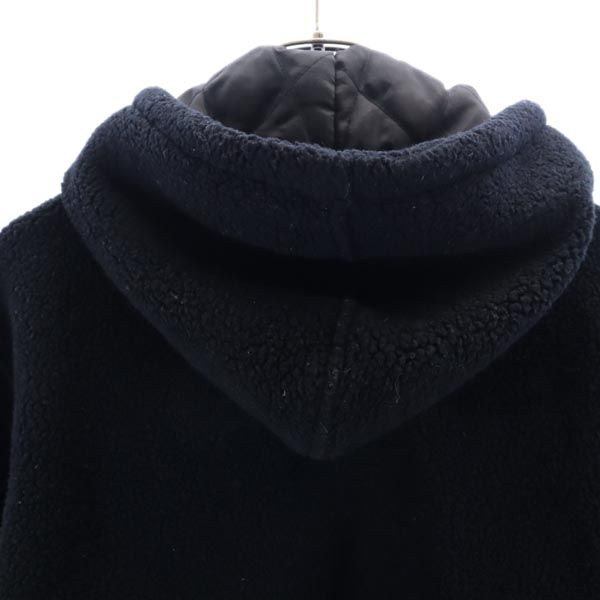 Reebok リーボック ボア フリースジャケット M 黒 フーディー メンズ