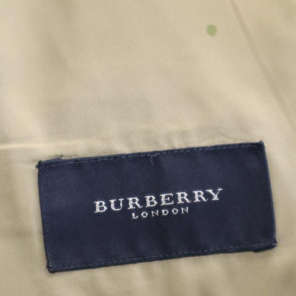 BURBERRY LONDON バーバリー ロンドン 三陽商会 カシミヤブレンド ヘリンボーン柄 テーラードジャケット AB7 グレー系 オールド メンズ