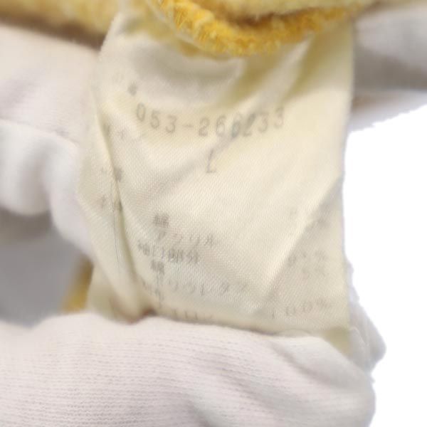 PEARLY GATES パーリーゲイツ ゴルフ 長袖 ハーフボタン トレーナー L イエロー系 裏起毛 メンズ