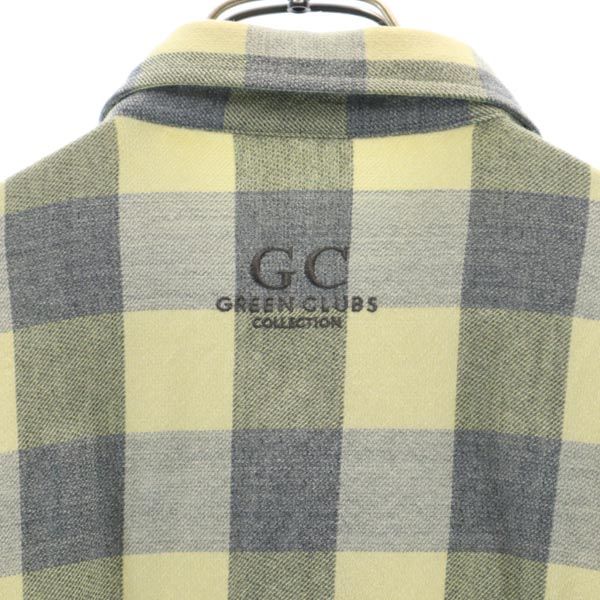 GREENCLUBS グリーンクラブ 日本製 ウール 格子柄 長袖 シャツ 4 グレー系 メンズ