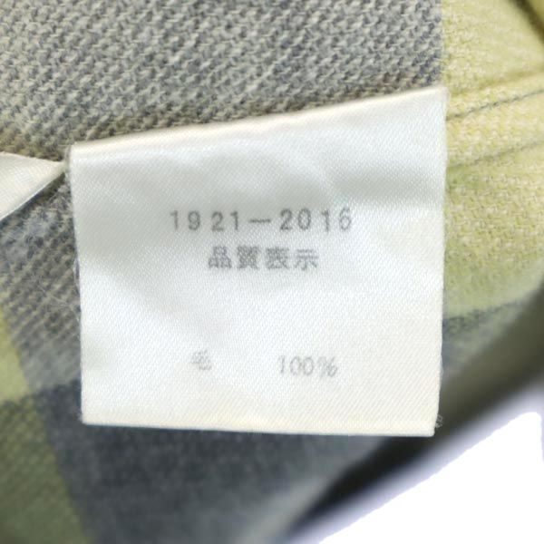 GREENCLUBS グリーンクラブ 日本製 ウール 格子柄 長袖 シャツ 4 グレー系 メンズ