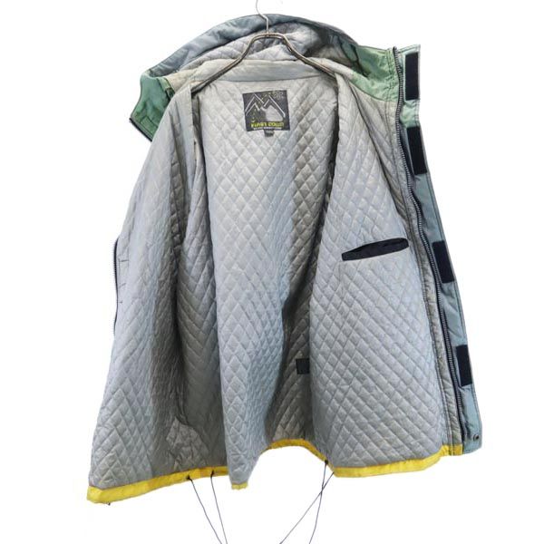 FIRSTDOWN ファーストダウン オールド 中綿ジャケット L 黒 フード コート メンズ