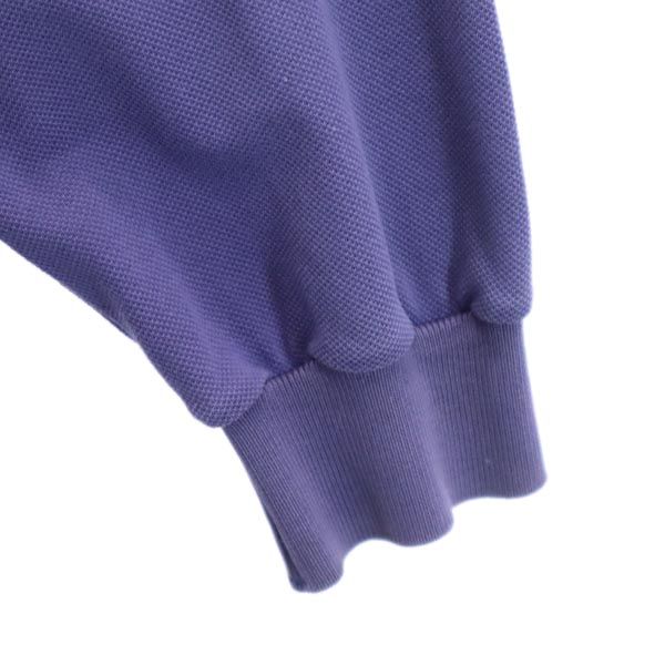 Pierre Cardin ピエールカルダン 長袖 ポロシャツ L パープル系 鹿の子 メンズ