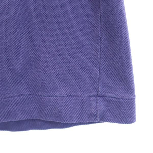 Pierre Cardin ピエールカルダン 長袖 ポロシャツ L パープル系 鹿の子 メンズ