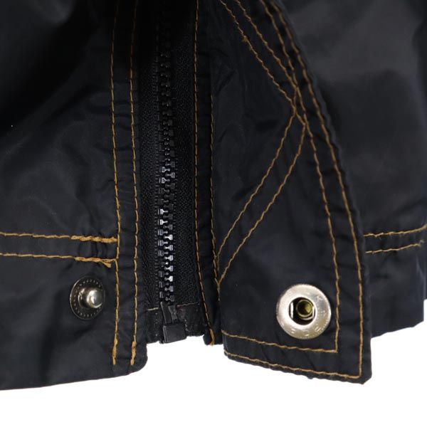 Bear ベアー 90s ロゴ刺繍 ジップジャケット F 黒×赤 ジャンパー メンズ