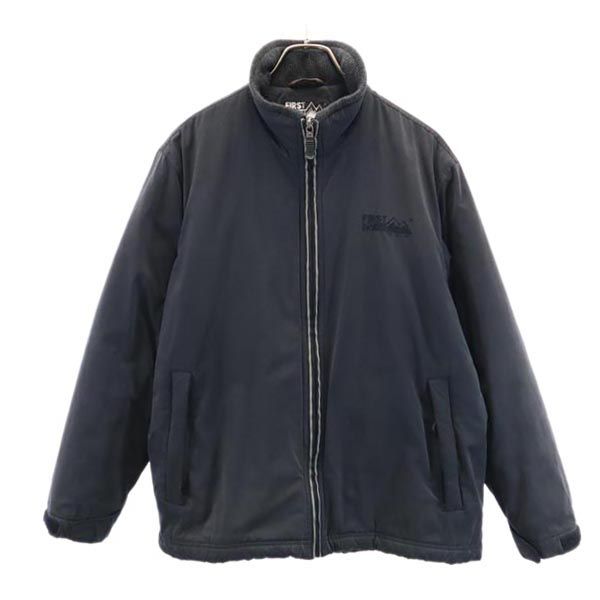 FIRSTDOWN ファーストダウン ロゴ刺繍 中綿ジャケット M 黒 メンズ