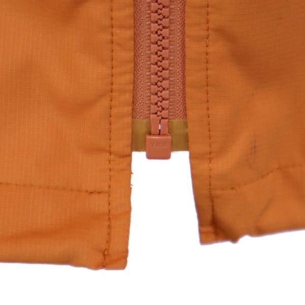 KENZO ケンゾー ロゴ刺繍 ゴルフ ジップ ベスト 5 オレンジ系 裏メッシュ メンズ