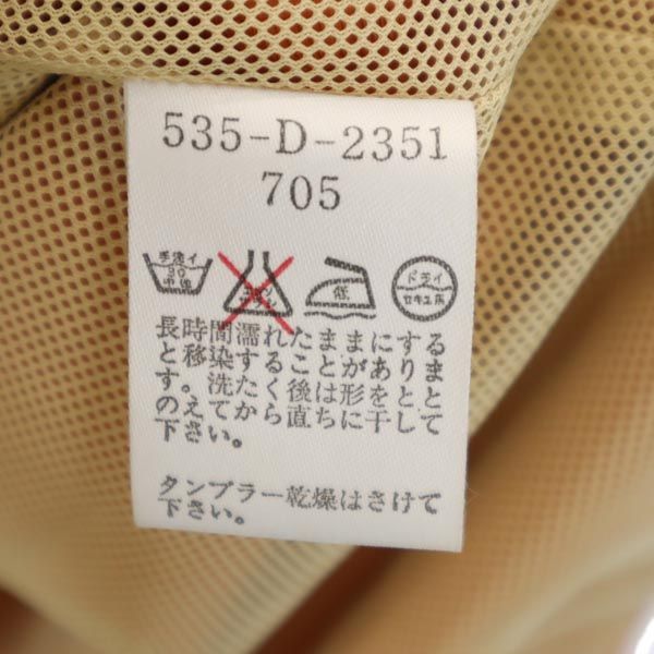 KENZO ケンゾー ロゴ刺繍 ゴルフ ジップ ベスト 5 オレンジ系 裏メッシュ メンズ