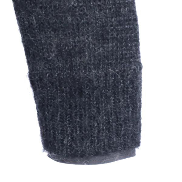 iCB アイシービー モヘアブレンド チェック柄 長袖 ニット S 黒系 セーター レディース