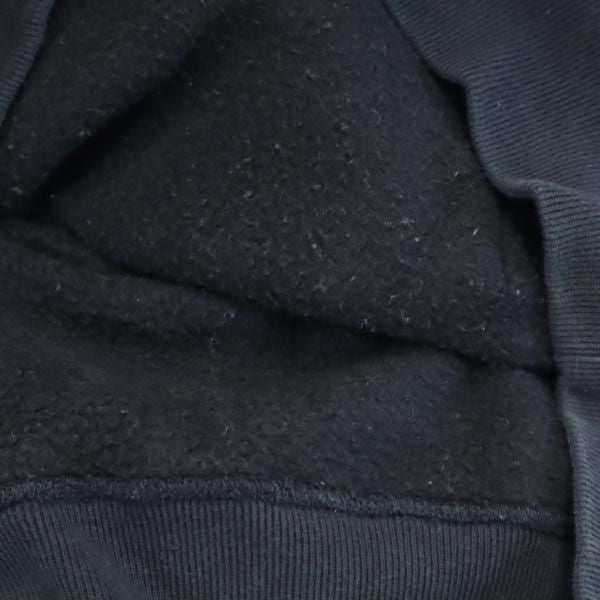 Champion チャンピオン 青単 復刻 リバースウィーブ ロゴ刺繍 長袖 スウェットパーカー M 黒系 裏起毛 メンズ