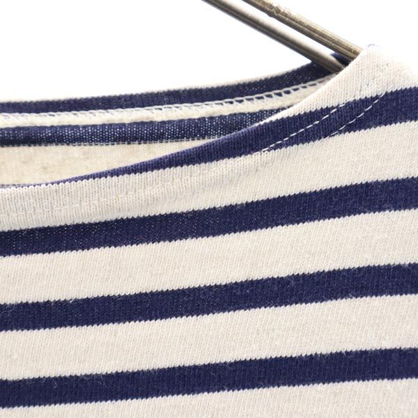 ORCIVAL オーシバル フランス製 ボーダー柄 長袖 Tシャツ Jan-00 青×生成り バスクシャツ ロンT レディース